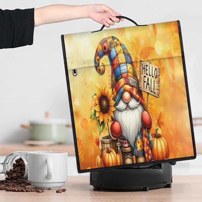 cfpolar Kitchen Aid Mixer Cover Compatible with 6-8 Quarts Fall Dwarf Sunflower Pumpkins Stand Mixer Cover Kitchen Aid Mixers Accessories Appliance Organizer Bag Dust Covers with Zipper Pocket