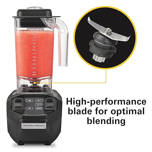 Hamilton Beach Commercial HBB255 Rio Bar Blender 1.6 Horsepower 48 Ounce Capacity BPA-Free Container NSF Certified