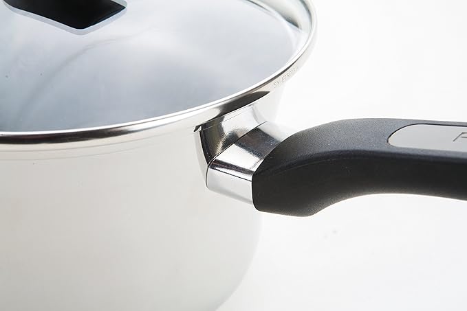 Prestige 3 Piece Set-Silver Durasteel Induction Stainless Steel Saucepan Set of 3