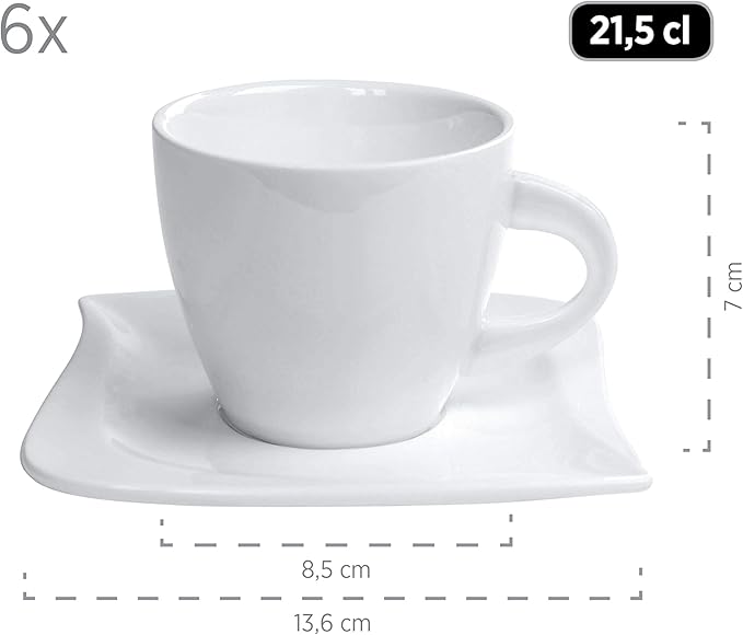 M盲ser La Musica Series 30 Piece Combi Set for 6 People Porcelain Dinnerware Set
