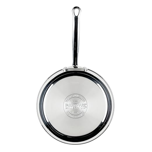 Farberware Millennium Stainless Steel Pots and Pans with Lids Induction Ready Compatible with All Cooktops Metal Utensil Safe 10 Piece Cookware Set Dishwasher Safe - Stainless Steel
