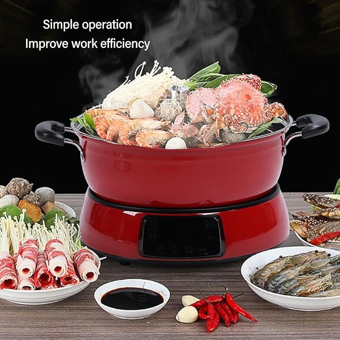 6L Rice Cooker Lifting Fast Large Capacity Electric Hot Pot Cooking Steamed Egg Pot for Steaming Rice Hot Pot