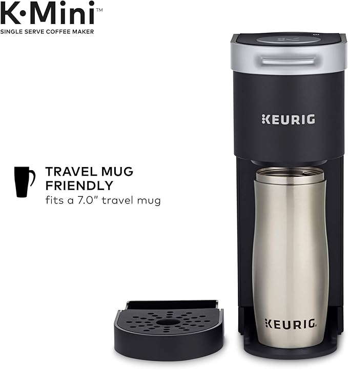 Keurig K-Mini Single-Serve K-Cup Coffee Maker Black and Keurig Standalone Milk Frother Black
