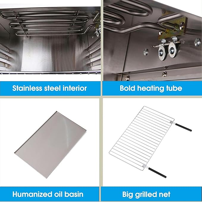 2000W Commercial Convection Oven Electric Convection Toaster Oven Single Layer Professional Electric Baking Oven 50~300°