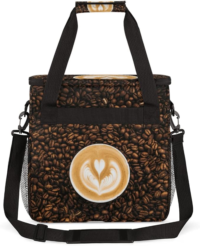 cfpolar Coffee Maker Carrying Case Travel Storage Tote Bag Compatible with K-Mini or K-Mini Plus Portable Single Serve Coffee Brewer Case with Pockets for K-Cup Pods