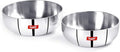 Sumeet 3mm Induction Bottom Aluminium Tasra Set of 2Pcs (1.8Ltr 2.3Ltr)