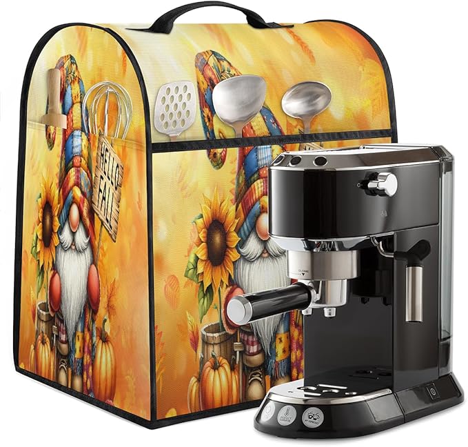 cfpolar Kitchen Aid Mixer Cover Compatible with 6-8 Quarts Fall Dwarf Sunflower Pumpkins Stand Mixer Cover Kitchen Aid Mixers Accessories Appliance Organizer Bag Dust Covers with Zipper Pocket