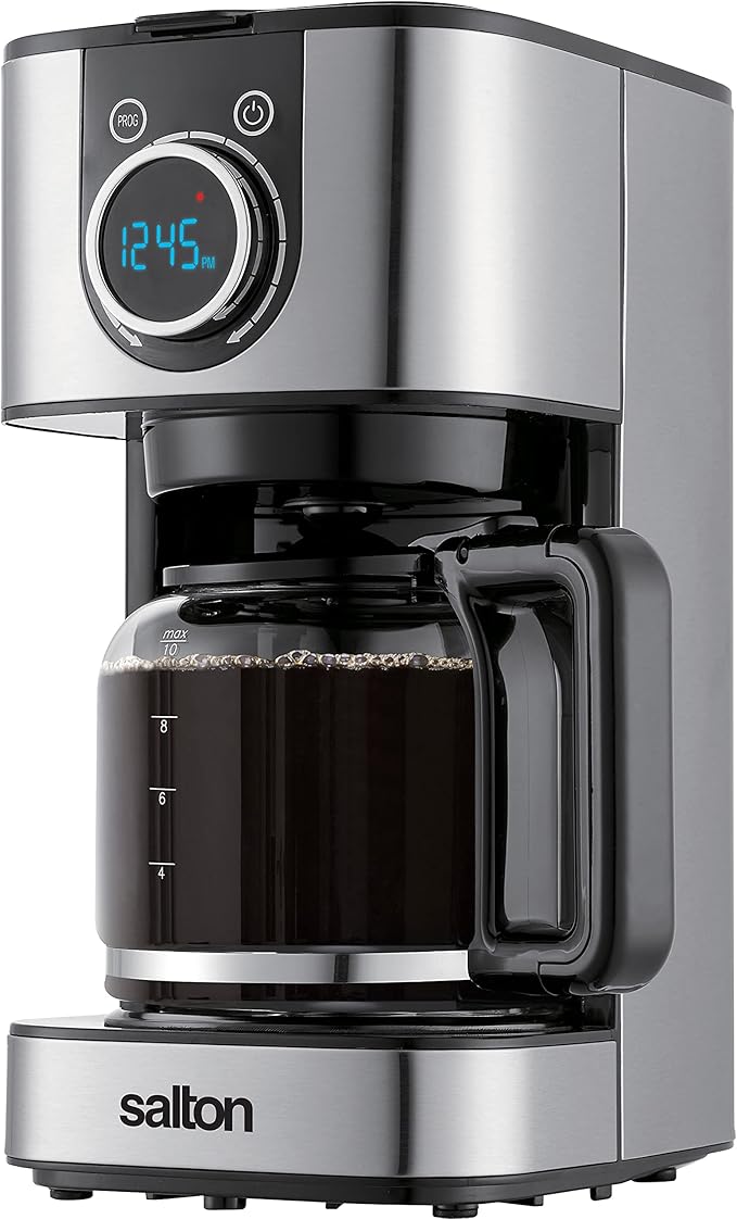 Salton FC2074 Coffee Maker 13x6.6x8.7 Stainless Steel Black