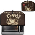 Doojoayie Dust Cover for Toaster Oven 6 Slice Small Appliance Covers Stain Resistant &amp Dustproof Kitchen Appliance Protector Coffee Print