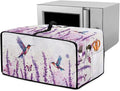 Lavender Hummingbirds Dustproof Toaster Cover with Side Pocket – Fits Most Standard Toasters Microwave Cover &amp Small Appliance Protector Cute Kitchen Decor Gift - S