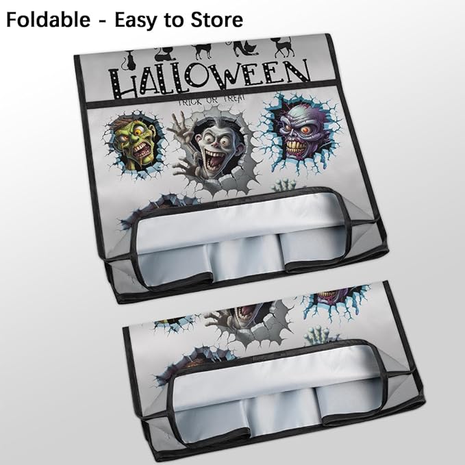cfpolar Kitchen Aid Mixer Cover Compatible with 6-8 Quarts Halloween Funny Monsters Stand Mixer Cover Kitchen Aid Mixers Accessories Appliance Organizer Bag Dust Covers with Zipper Pocket