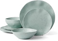 Oneida 895952 Terrazzo Melamine Mint 12 Piece Dinnerware Set Lightweight Melamine Material
