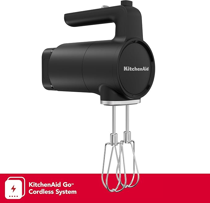 KitchenAid GoTM Cordless Hand Mixer &amp Blender Bundle - 12V Battery 60 Min Run Time Hand Mixer 30 Min Blender
