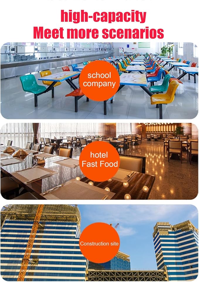 Large Capacity Commercial Rice Cooker &amp Warmer with Nonstick Inner PotSteamerfor RestaurantsHotels.Company CafeteriaConstruction Site Rice Cooker23L-3000W23L-3000W