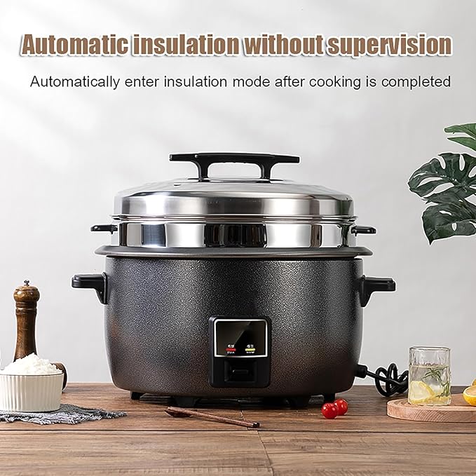 Commercial Rice Cooker/WarmerOne-Touch Rice Cooker and Steamer8-45L Extra-Large Capacityfor RestaurantsHotels and Catering Rice Cooker(13L)