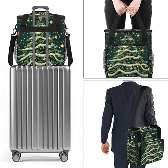 Cartoon Tree Coffee Maker Carrying Bag Magic Tree Travel Storage Bag Compatible with K-Mini or K-Mini Plus Single Serve Coffee Brewer Carrying Case with Multiple Pockets &amp Shoulder Strap
