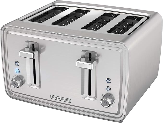 BLACK+DECKER 4-Slice Toaster Stainless Steel TR4900SSD