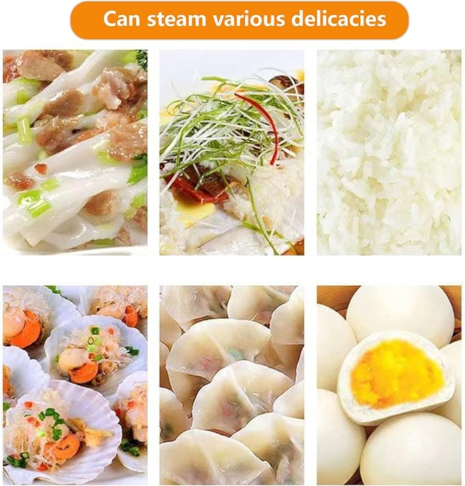 Rice Noodle Rolls Machine 2 Layer Chinese Rice Roll Steamer 304 Steamed Steamer Stainless Furnace Cooking Chinese Cuisine Kitchen Food Ware