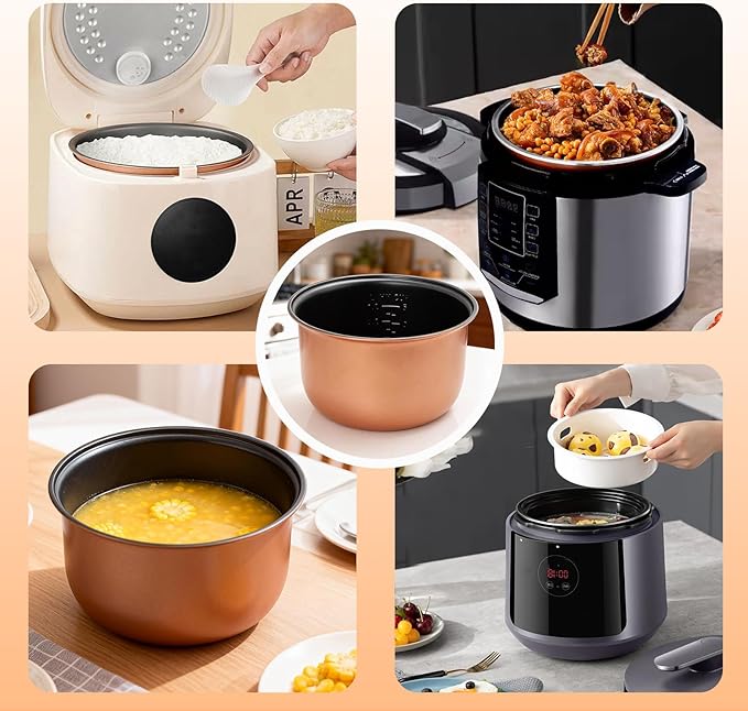 Rice Cooker Inner Pot Replacement - compatible with aroma rice cooker replacement pot. compatible with model ARC-914SBD ARC-994SG.