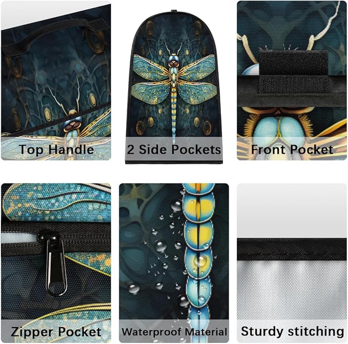 cfpolar Kitchen Aid Mixer Cover Compatible with 6-8 Quarts Animal Dragonfly Mandala Stand Mixer Cover Kitchen Aid Mixers Accessories Appliance Organizer Bag Dust Covers with Zipper Pocket