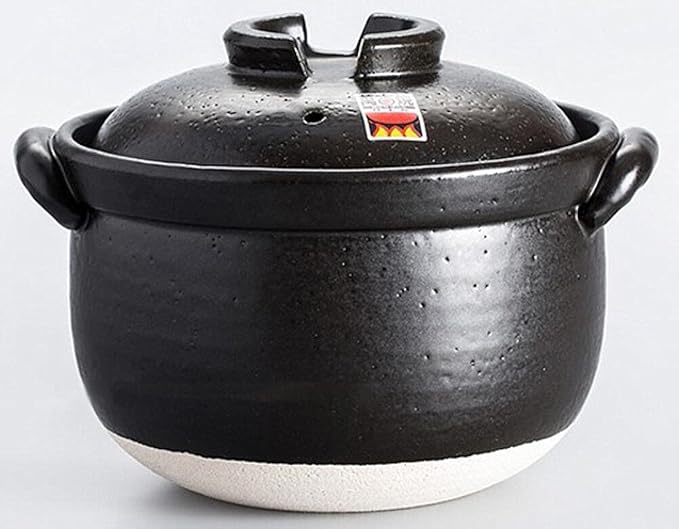 [Unknown] 5 Go Cook Double Lid Yokkaichi Perpetuity Grilled Rice Cooker (Made in Japan) - 900ml Black 3.2kg With Lid