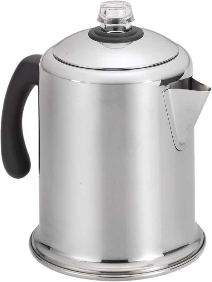 Farberware Classic Yosemite Stainless Steel Stovetop Coffee Percolator - 8 Cup Silver