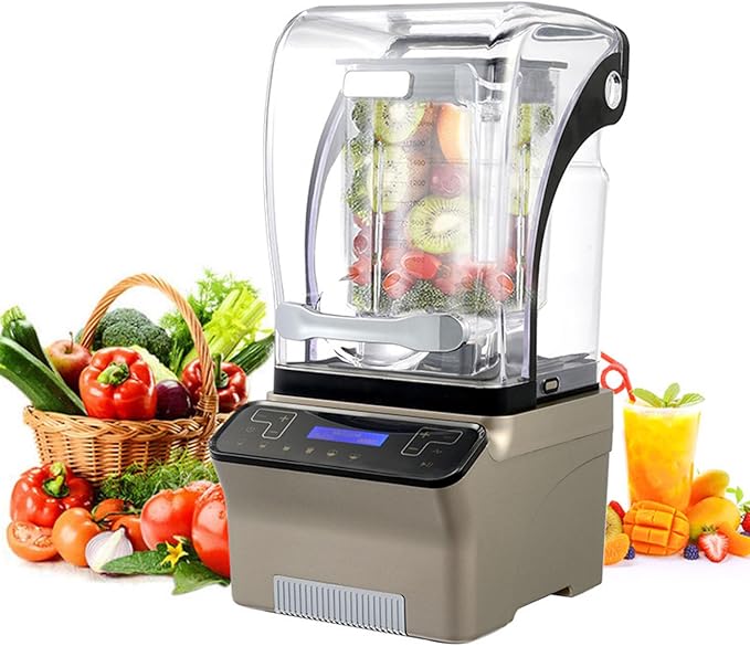 1.8L Ice Crusher Touch Soybean Milk Fruit Juice Regulation Timing Sound Insulation with Cover Milk Tea Shop Smoothie MachineB