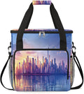 Sunset Urban Landscape Coffee Maker Travel Bag for K-Mini or K-Mini Plus Single Serve Coffee Brewer Portable Storage Tote Case for Tarvel