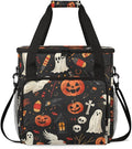 Gothic Pumpkin Coffee Maker Carrying Bag Graffiti Pumpkin Travel Storage Bag Compatible with K-Mini or K-Mini Plus Single Serve Coffee Brewer Carrying Case with Multiple Pockets &amp Shoulder Strap