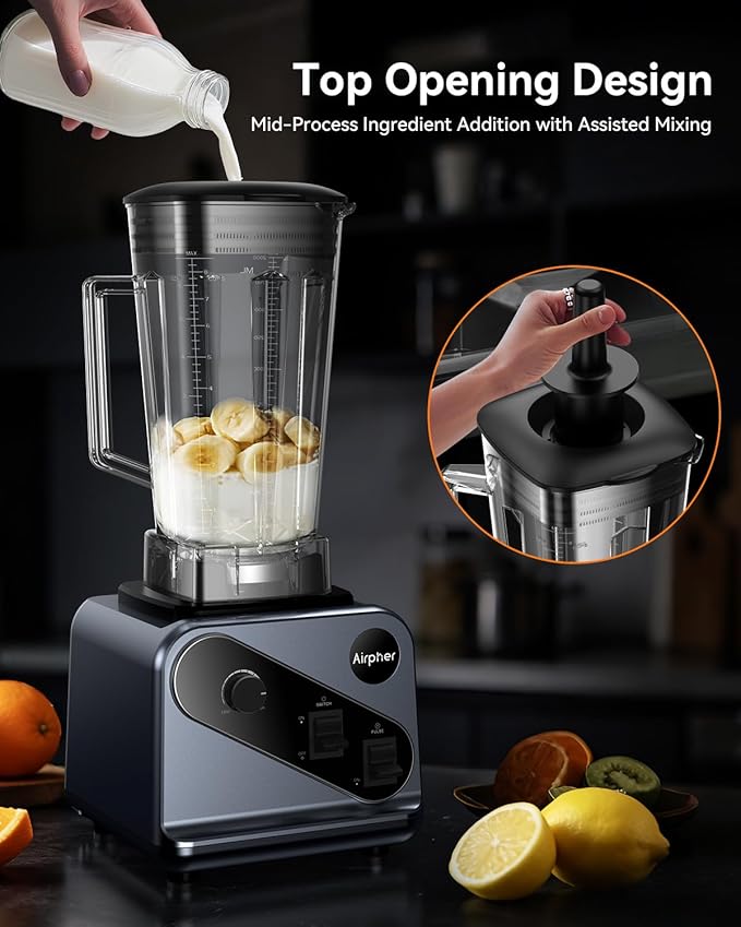 Blenders for Kitchen 2000W Professional Blender 68oz Large Capacity with 27oz To-Go cup Smoothies Blender with 35000RPM to Make Soups Jams Fruit Dishwasher Safe BPA-Free Valentine's Day Gift