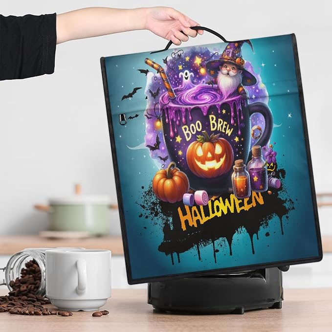 cfpolar Kitchen Aid Mixer Cover Compatible with 6-8 Quarts Halloween Potion Goblin Pumpkin Stand Mixer Cover Kitchen Aid Mixers Accessories Appliance Organizer Bag Dust Covers with Zipper Pocket