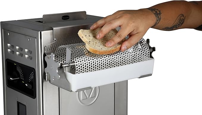 Prince Castle Top Mount Bun Dresser for CTD Series Toaster Stainless Steel - Butter Spreader and Butter Roller for Buns Even Dispensing
