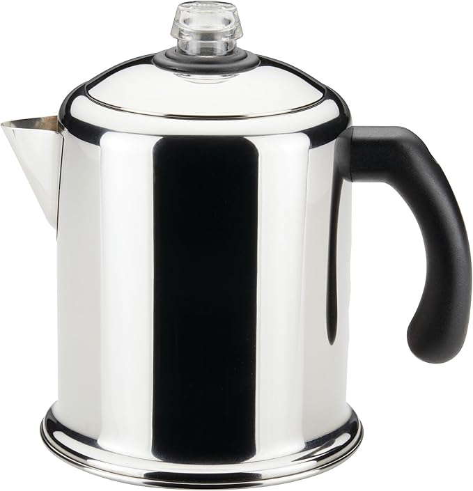 Farberware Classic Yosemite Stainless Steel Stovetop Coffee Percolator - 8 Cup Silver