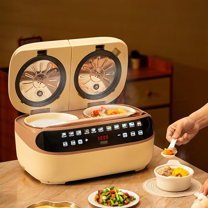 Rice Cookers Electric Rice Cooker Double Gallon Integrated Fully Automatic Dual-use Multifunctional Household Dual-Control Pressure Cooker Rice Cooker Rice Maker