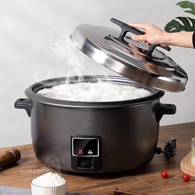 Commercial Rice Cooker/WarmerOne-Touch Rice Cooker and Food Steamer8-45L Extra-Large Capacityfor RestaurantsHotels and Catering Rice Cooker18L-2500W18L-2500W