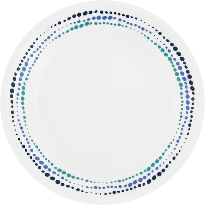 Corelle Ocean Blues Chip and Break Resistant Dinner Set for 4 Person Blue 12-Piece