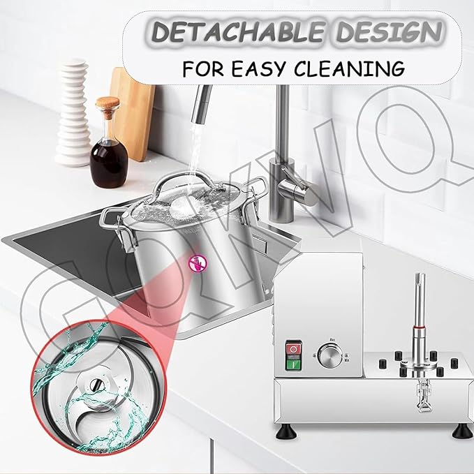 1800w Stainless Steel Electric Vegetable Blender Cutter6/9L Adjustable Speed for Fruits Grains Peanut Ginger Garlic B-HR-9L