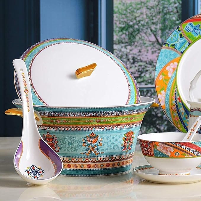 Porcelain Dinnerware Sets Plates and Bowls Sets Resistant Dinner Set Porcelain Dinnerware Sets Ceramic Dishes/Plates and Bowls Microwave