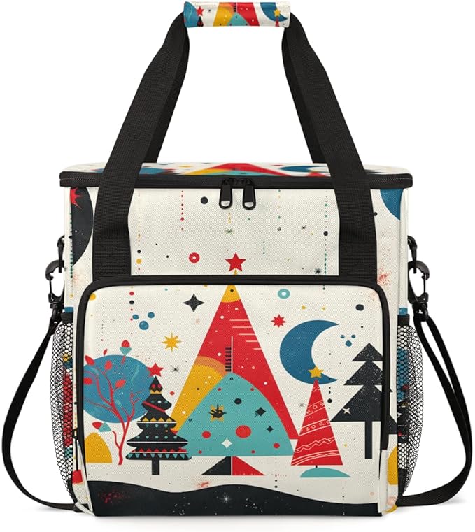 Abstract Tree Coffee Maker Carrying Bag Magical Tree Travel Storage Bag Compatible with K-Mini or K-Mini Plus Single Serve Coffee Brewer Carrying Case with Multiple Pockets &amp Shoulder Strap