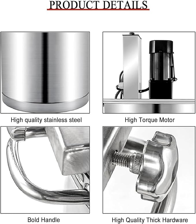 Automatic Food Blender 110v/220v Stainless Steel Electric Mixer for Cooking Blender Chocolate Sauce Thermomixer Food Blender Seasoning Bottom Soup Sauce Blender. Mixing Speed Adjustable