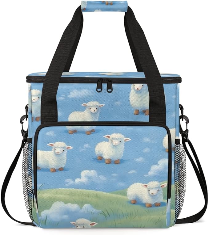Sheep Steppe Coffee Maker Carrying Bag Portable Travel Storage Tote Bag Compatible with K-Mini or K-Mini Plus Single Serve Coffee Brewer Carrying Case with Multiple Pockets &amp Shoulder Strap