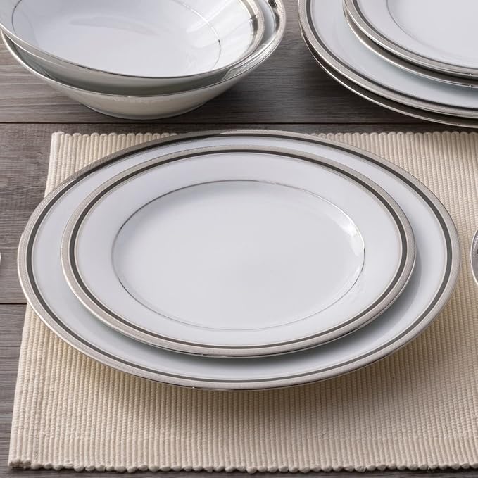 Noritake Austin Platinum 12-Piece Dinnerware Set Service for 4