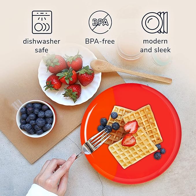 Melamine Serving bowls | Extra Durable Melamine Pasta Salad Bowl | Shatter-Proof and Chip-Resistant | Dishwasher Safe BPA Free | Lightweight Dinnerware Set of 4 | Perfect for Parties Picnics BBQ