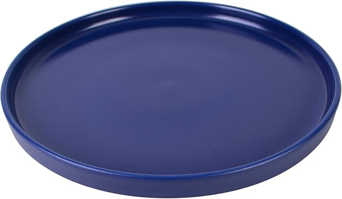 222 Fifth 12 Pieces Porcelain Dinnerware Set for 4 Elegant Navy Blue Plates and Bowls Sets Matte Ceramic Dishes Chip Resistant Kitchen and Dining Dish Set Microwave &amp Dishwasher Safe Kaden