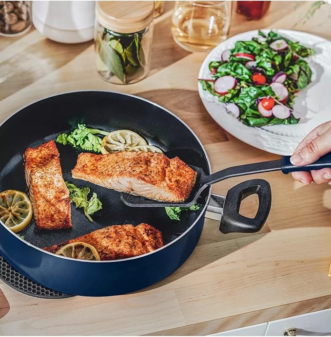 Bella 5-pc. Nonstick Everyday Pan Set in Navy Blue