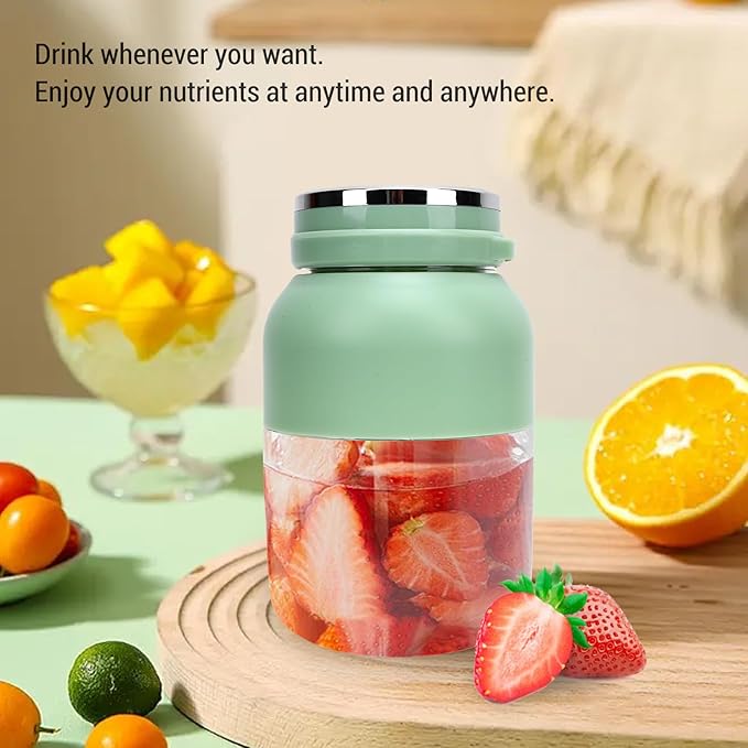 TOPINCN 800ml Cordless Rechargeable Personal Blender Travel Juicer Cup with Lid Straw Portable Blender Mini Blender for Travel Picnic Office