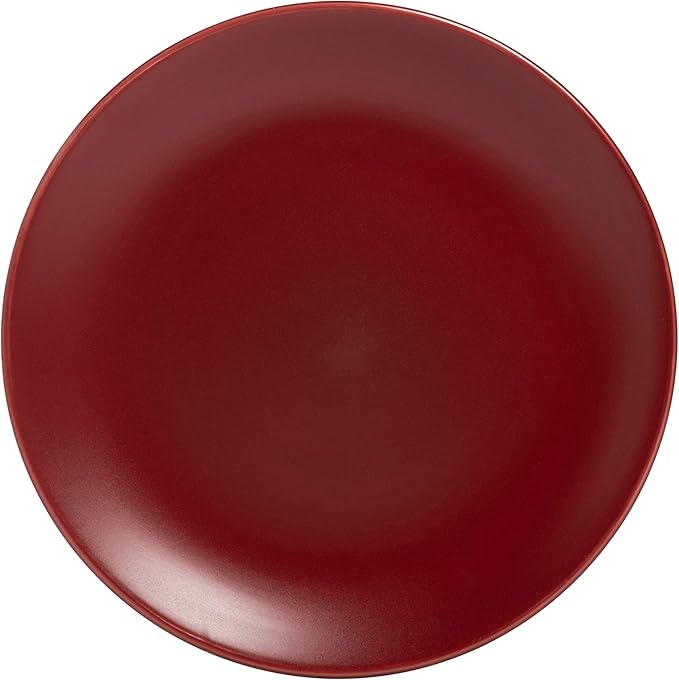 10 Strawberry Street Wazee Matte Coupe Dinnerware Set 16 pc Red