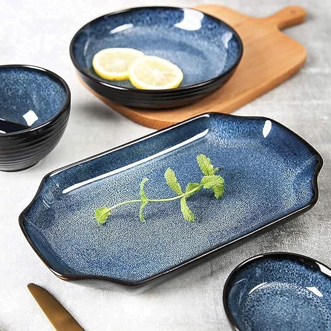 Dinnerware Sets Dinnerware Set Starry 28-Piece Retro Ceramic Dinnerware Set Combi-Set Porcelain Tableware Set Of Bowls/Dessert Plates