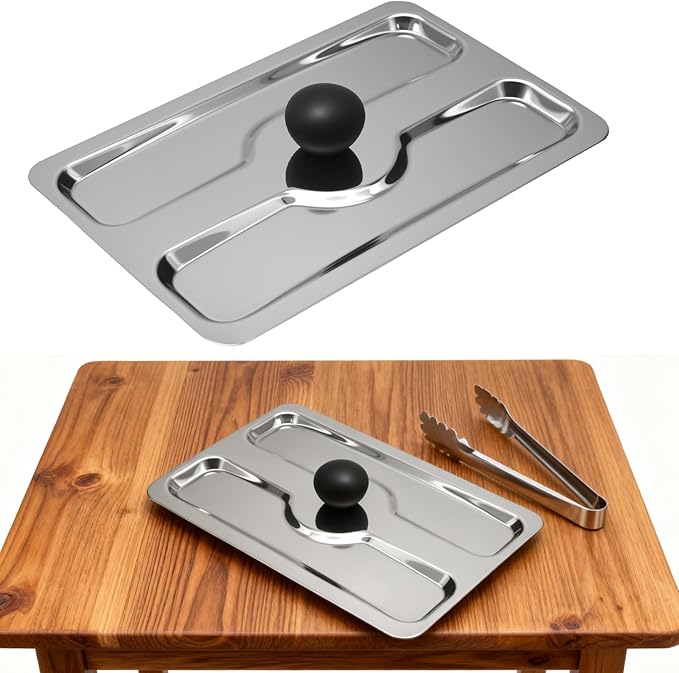 2 PCS Stainless Toaster Cover 2 Slice Universal Fit Cover with Heat-Resistant