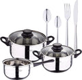 5 Piece Kitchen Battery Pack + Cutlery Set 24 Pieces Stainless Steel